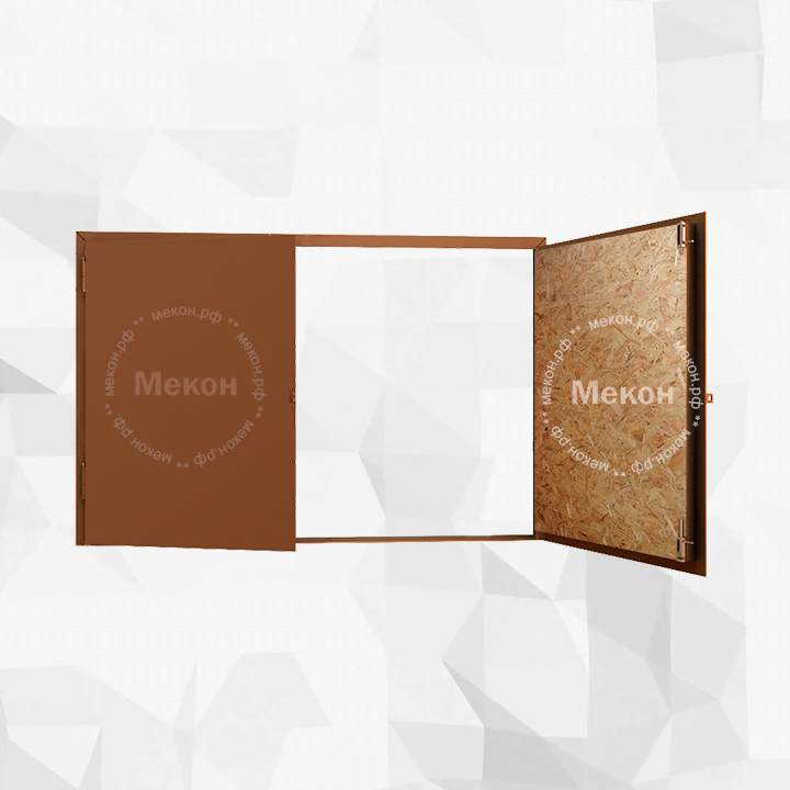 Утепленные распашные ворота